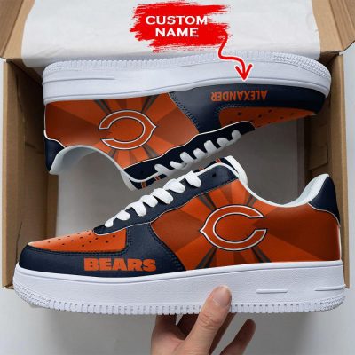 NFL Custom Name Chicago Bears Custom Super Bowl Air Force 1 Shoes Sneakers For Fans