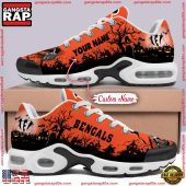 Custom Name NFL Cincinnati Bengals Air Max Plus Shoes Running Sneakers