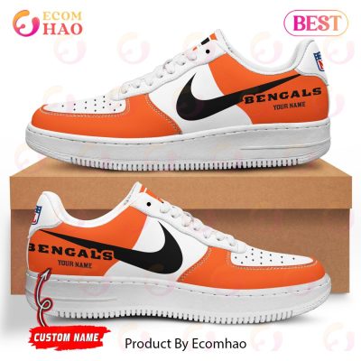 Custom Name NFL Cincinnati Bengals Personalized Air Force 1 Shoes, AF Sneakers