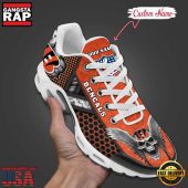 Custom Name NFL Cincinnati Bengals Skull Air Max Plus Running Shoes For Men Women