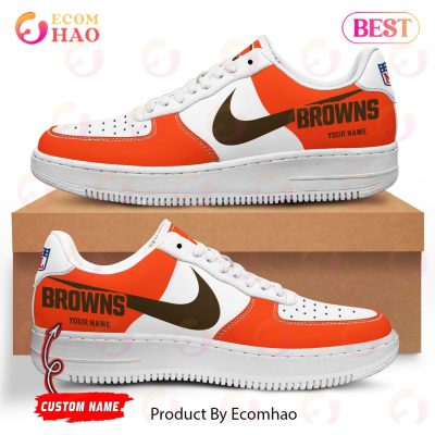 Custom Name NFL Cleveland Browns Personalized Air Force 1 Shoes, AF Sneakers