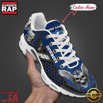 Custom Name NFL Dallas Cowboys Skull Air Max Plus Running Shoes For Men Women