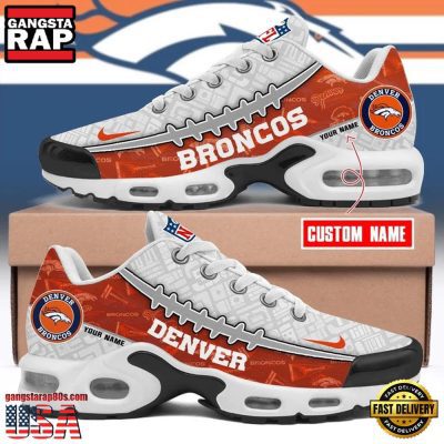 NFL Custom Name Denver Broncos Air Max Plus Running Shoes