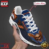 Custom Name NFL Denver Broncos Skull Air Max Plus Running Shoes For Men Women