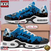 Custom Name NFL Detroit Lions Air Max Plus Shoes Running Sneakers