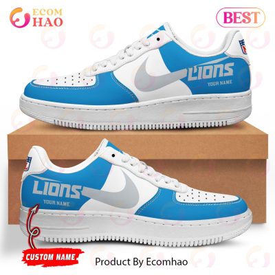 Custom Name NFL Detroit Lions Personalized Air Force 1 Shoes, AF Sneakers