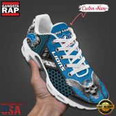 Custom Name NFL Detroit Lions Skull Air Max Plus Running Shoes For Men Women