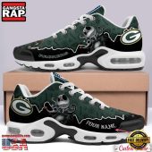 NFL Custom Name Green Bay Packers Jack Skellington Air Max Plus Shoes - Running Sneakers