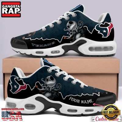 NFL Custom Name Houston Texans Jack Skellington Air Max Plus Shoes - Running Sneakers