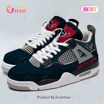 Custom Name NFL Houston Texans Personalized Air Jordan 4 Shoes, Sneaker