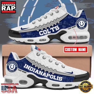 NFL Custom Name Indianapolis Colts Air Max Plus Running Shoes