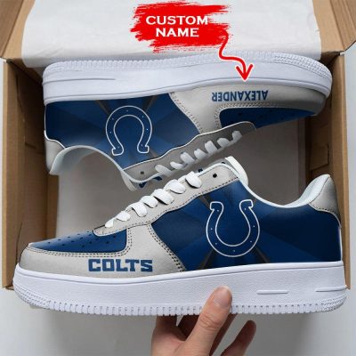 NFL Custom Name Indianapolis Colts Custom Super Bowl Air Force 1 Shoes Sneakers For Fans