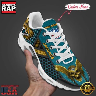 Custom Name NFL Jacksonville Jaguars Skull Air Max Plus Running Shoes For Men Women