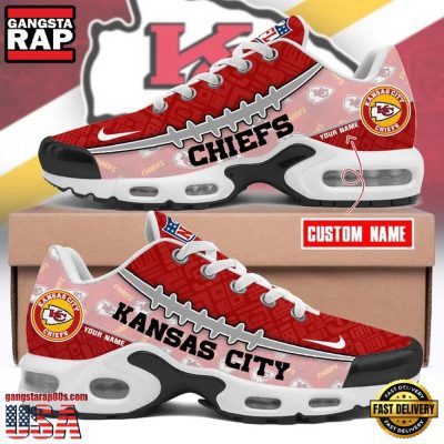 NFL Custom Name Kansas City Chiefs Air Max Plus Running Shoes