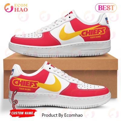 Custom Name NFL Kansas City Chiefs Personalized Air Force 1 Shoes, AF Sneakers