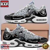 NFL Custom Name Las Vegas Raiders Jack Skellington Air Max Plus Shoes - Running Sneakers