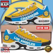 NFL Custom Name Los Angeles Chargers Air Max Plus Running Shoes