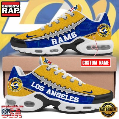 NFL Custom Name Los Angeles Rams Air Max Plus Running Shoes