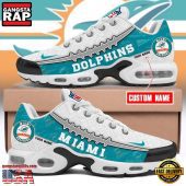 NFL Custom Name Miami Dolphins Air Max Plus Running Shoes