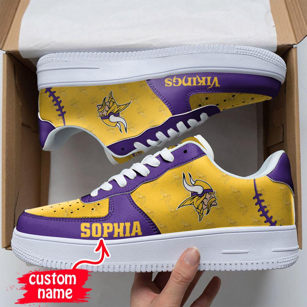 NFL Custom Name Minnesota Vikings Air Force 1 NFL Custom Name Minnesota Vikings Air Force 1