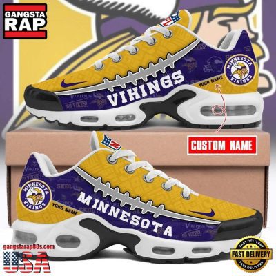NFL Custom Name Minnesota Vikings Air Max Plus Running Shoes