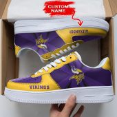 NFL Custom Name Minnesota Vikings Custom Super Bowl Air Force 1 Shoes Sneakers For Fans