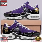 NFL Custom Name Minnesota Vikings Jack Skellington Air Max Plus Shoes - Running Sneakers