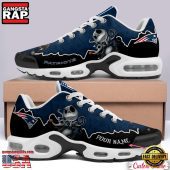 NFL Custom Name New England Patriots Jack Skellington Air Max Plus Shoes - Running Sneakers