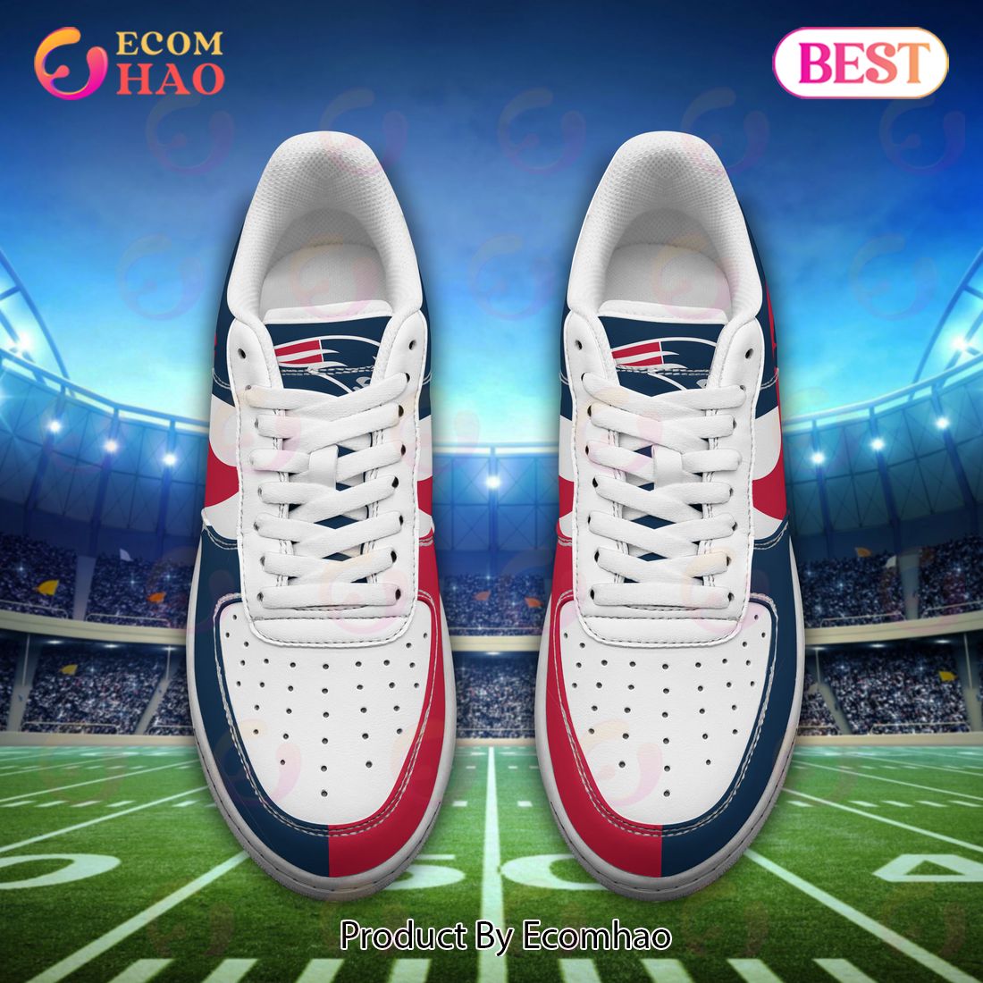 Custom Name NFL New England Patriots Personalized Air Force 1 Shoes, AF Sneakers Custom Name NFL New England Patriots Personalized Air Force 1 Shoes, AF Sneakers