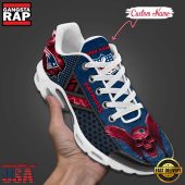 Custom Name NFL New England Patriots Skull Air Max Plus Running Shoes For Men Women