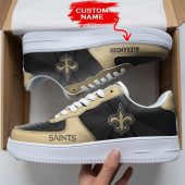 NFL Custom Name New Orleans Saints Custom Super Bowl Air Force 1 Shoes Sneakers For Fans