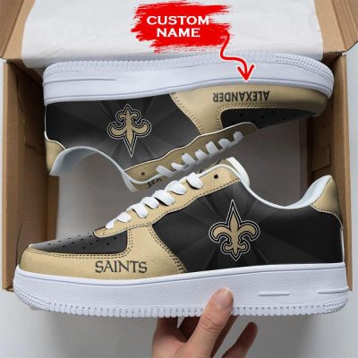 NFL Custom Name New Orleans Saints Custom Super Bowl Air Force 1 Shoes Sneakers For Fans