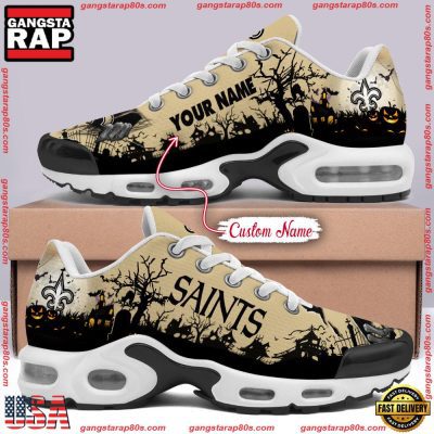 Custom Name NFL New Orleans Saints Air Max Plus Shoes Running Sneakers
