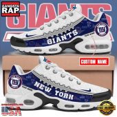 NFL Custom Name New York Giants Air Max Plus Running Shoes