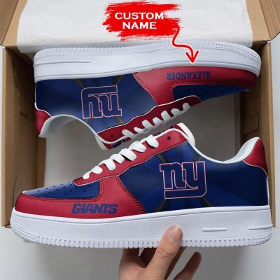 NFL Custom Name New York Giants Custom Super Bowl Air Force 1 Shoes Sneakers For Fans