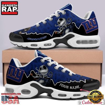 NFL Custom Name New York Giants Jack Skellington Air Max Plus Shoes - Running Sneakers