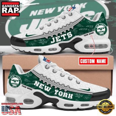NFL Custom Name New York Jets Air Max Plus Running Shoes