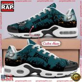 Custom Name NFL Philadelphia Eagles Air Max Plus Shoes Running Sneakers