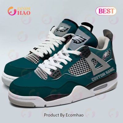 Custom Name NFL Philadelphia Eagles Personalized Air Jordan 4 Shoes, Sneaker