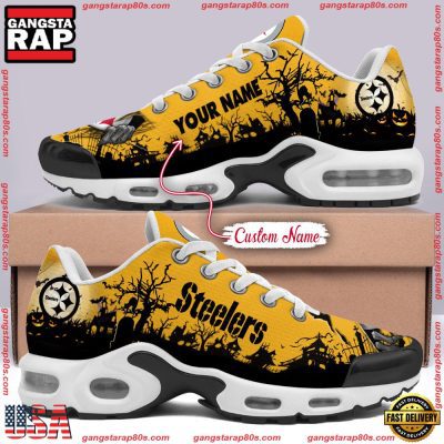 Custom Name NFL Pittsburgh Steelers Air Max Plus Shoes Running Sneakers