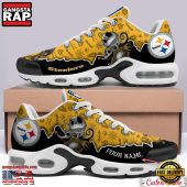NFL Custom Name Pittsburgh Steelers Jack Skellington Air Max Plus Shoes - Running Sneakers