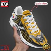 Custom Name NFL Pittsburgh Steelers Skull Air Max Plus Running Shoes For Men Women