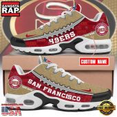 NFL Custom Name San Francisco 49ers Air Max Plus Running Shoes