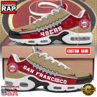 NFL Custom Name San Francisco 49ers Air Max Plus Running Shoes