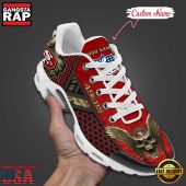 Custom Name NFL San Francisco 49ers Skull Air Max Plus Running Shoes For Men Women