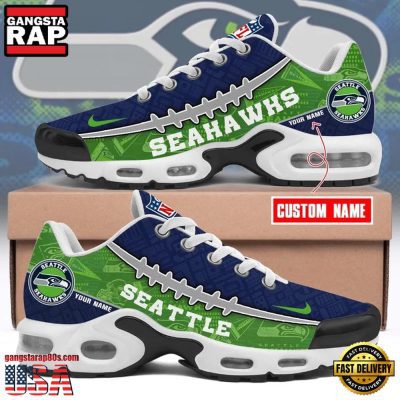 NFL Custom Name Seattle Seahawks Air Max Plus Running Shoes