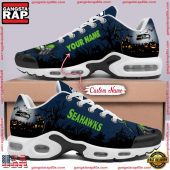 Custom Name NFL Seattle Seahawks Air Max Plus Shoes Running Sneakers