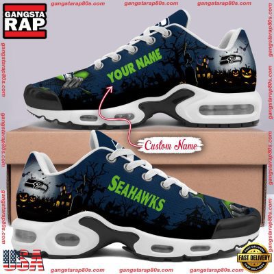 Custom Name NFL Seattle Seahawks Air Max Plus Shoes Running Sneakers
