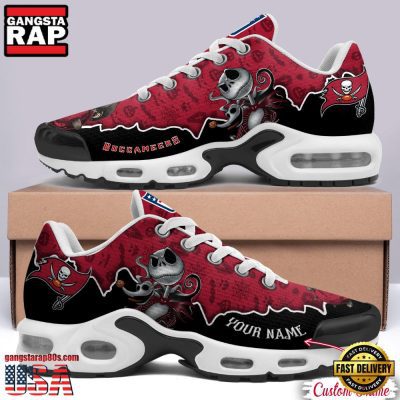 NFL Custom Name Tampa Bay Buccaneers Jack Skellington Air Max Plus Shoes - Running Sneakers