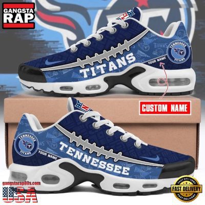 NFL Custom Name Tennessee Titans Air Max Plus Running Shoes